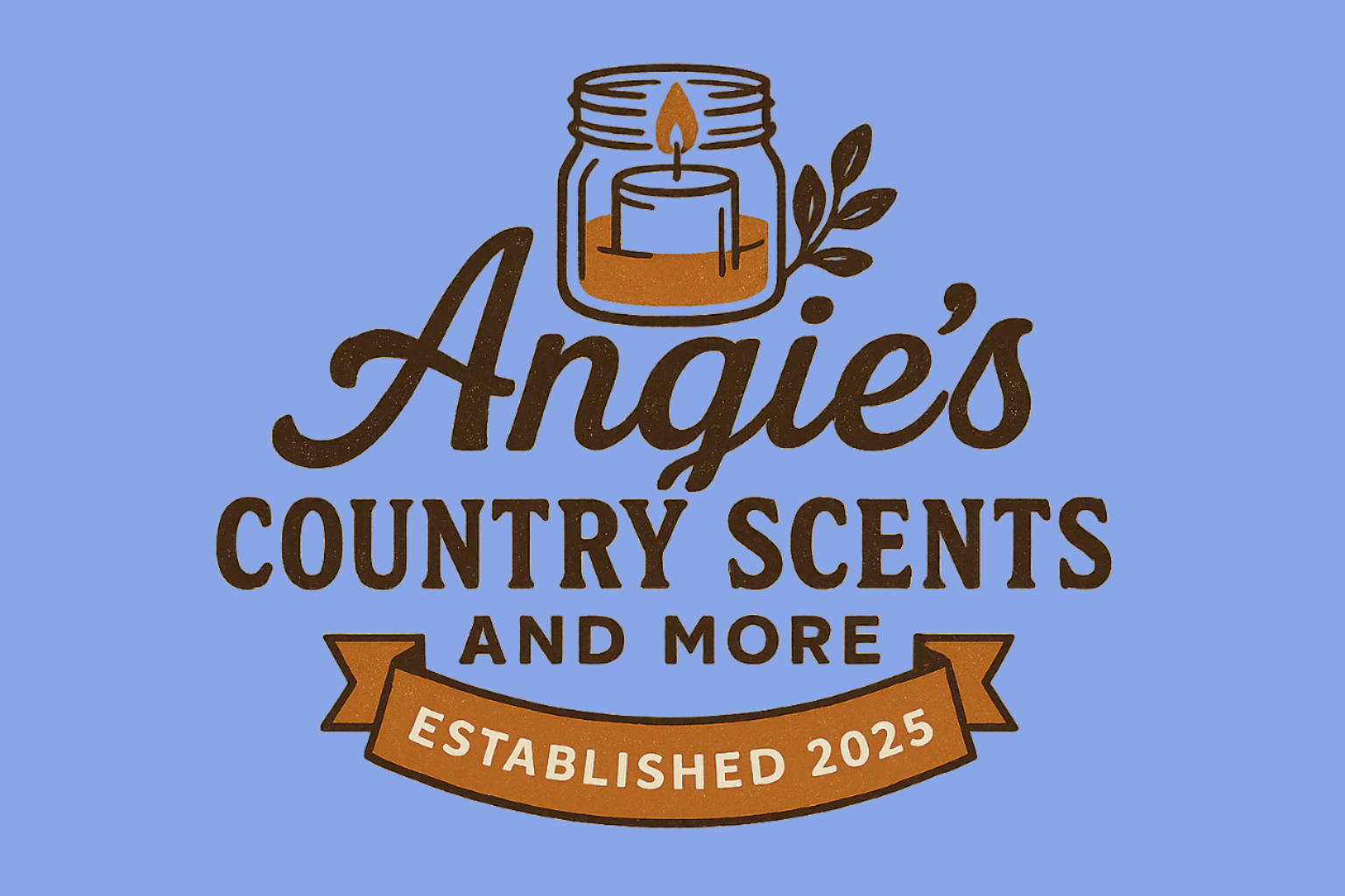 Logo for Angie's Country Sents And More with Established 2025